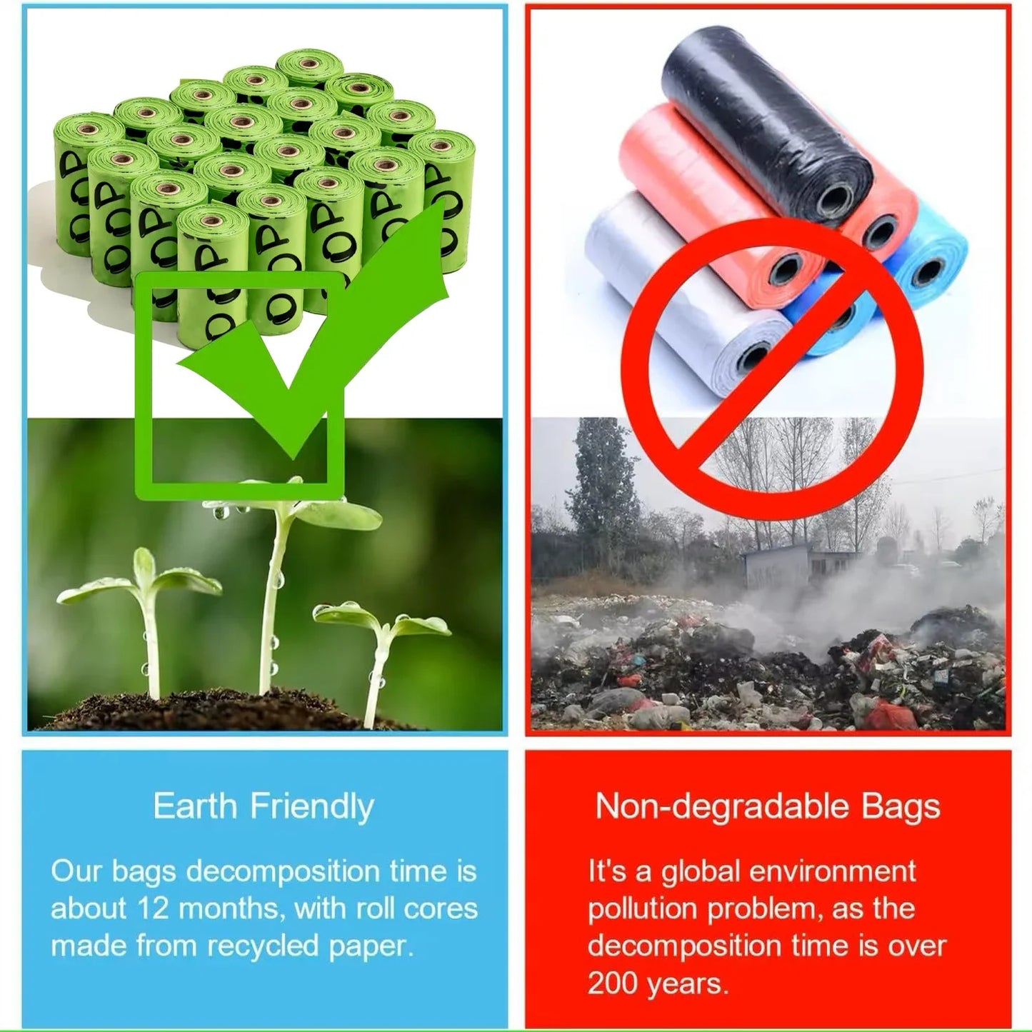 Biodegradable Poop Bags with Dispenser