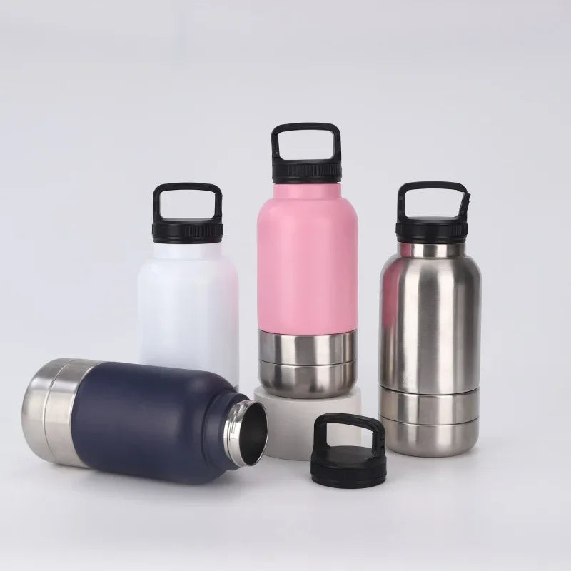 3-in-1 Portable Water Bottle Leak Proof