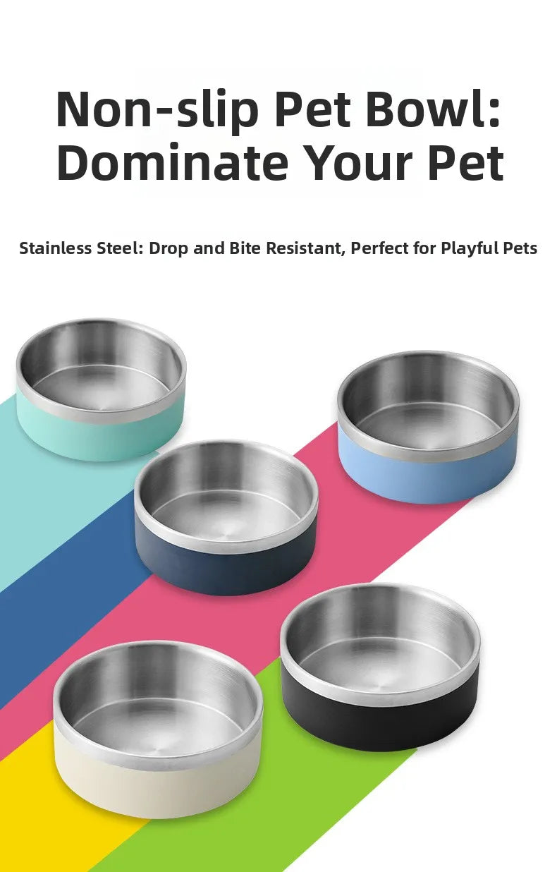 Stainless Steel Double Insulated Bowl – Anti-Knock Design