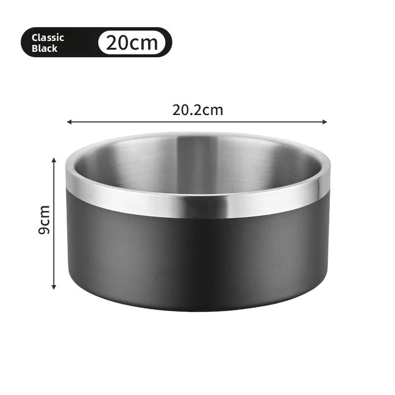 Stainless Steel Double Insulated Bowl – Anti-Knock Design