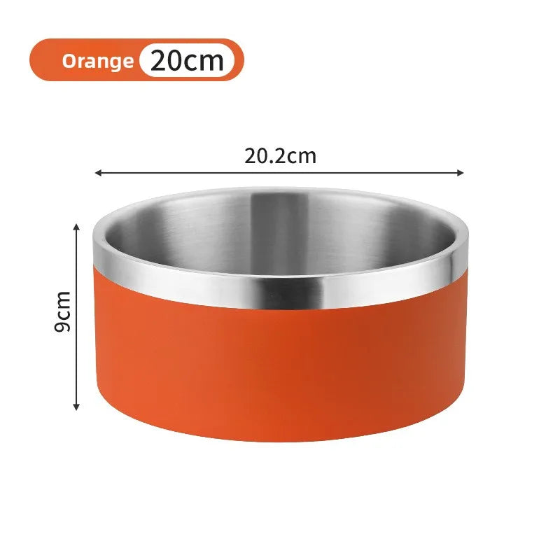 Stainless Steel Double Insulated Bowl – Anti-Knock Design